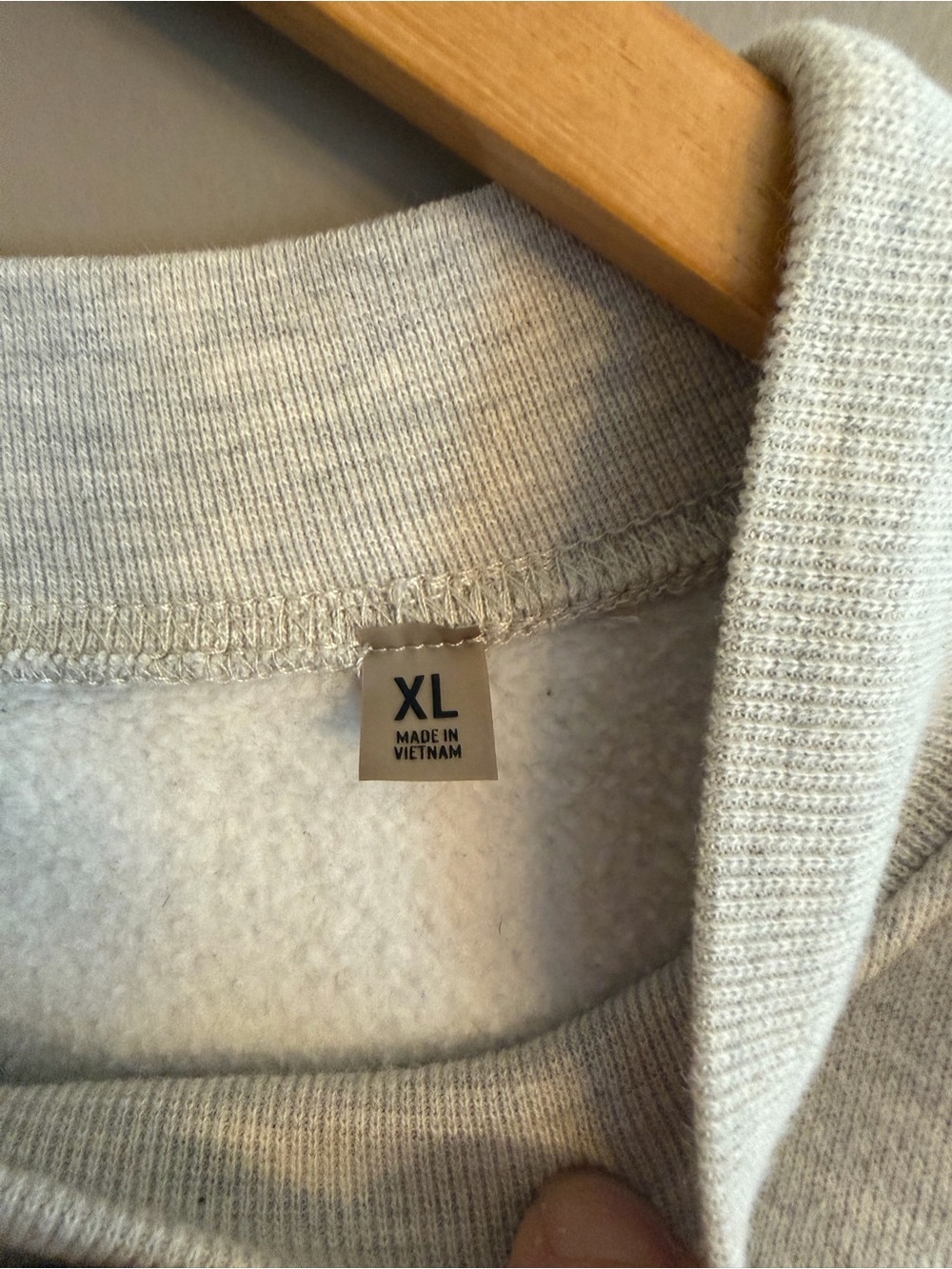Fear of God Crewneck Sweatshirt in Light Gray with Chest Logo - Picture 3 of 7
